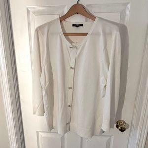 Cream button up sweater